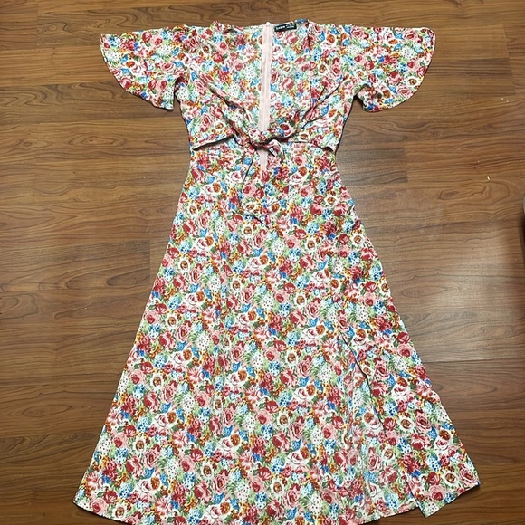 Shein Midi Floral Summer Dress size small - Picture 3 of 8
